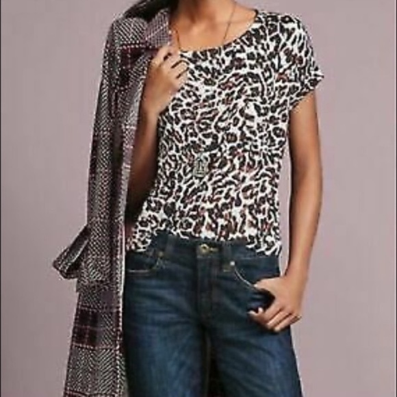 Cabi Leopard Print Tee #3414 - Picture 4 of 4
